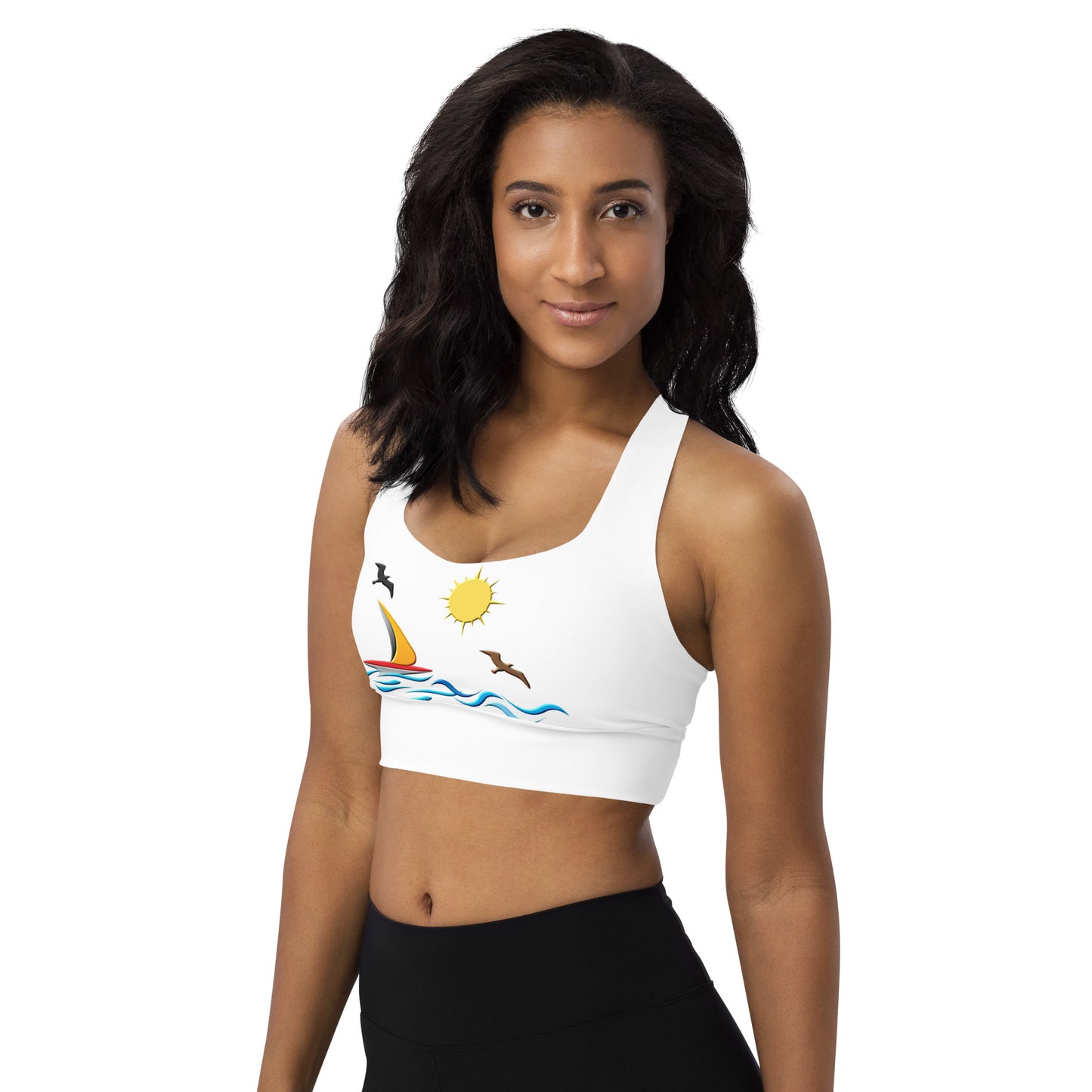 Longline sports bra