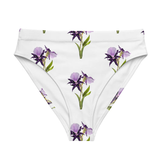 Recycled high-waisted bikini bottom