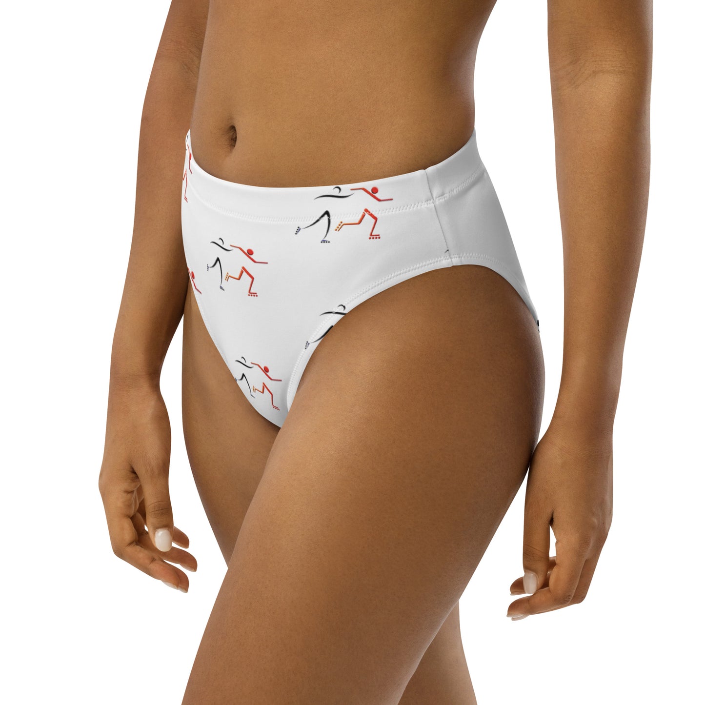 Recycled high-waisted bikini bottom