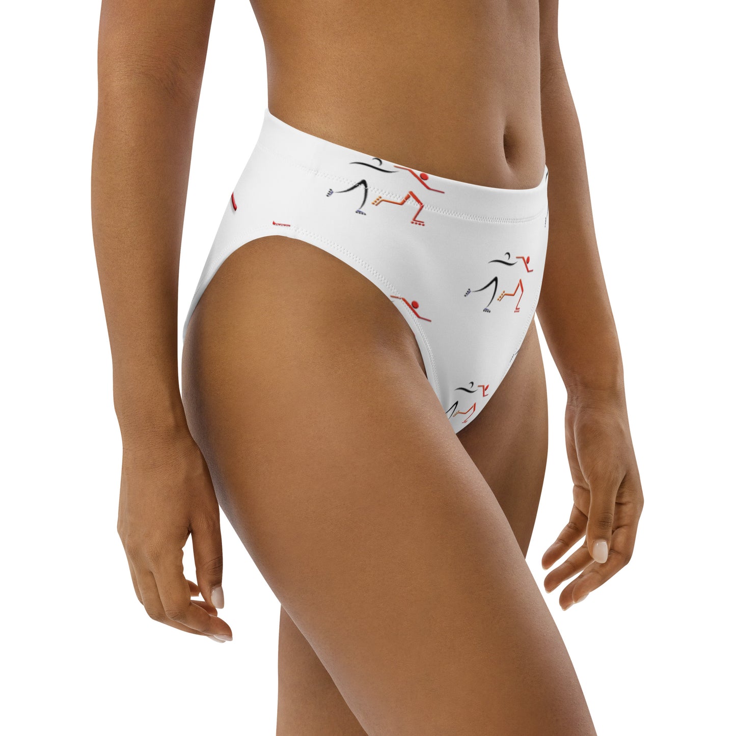 Recycled high-waisted bikini bottom