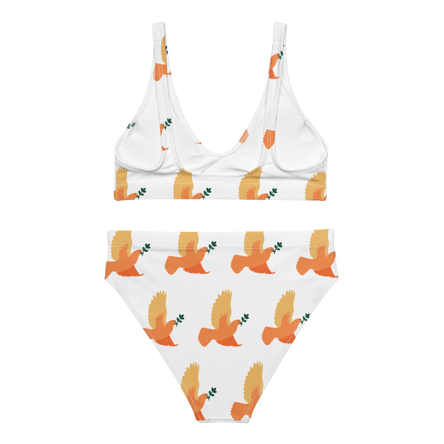 Recycled high-waisted bikini