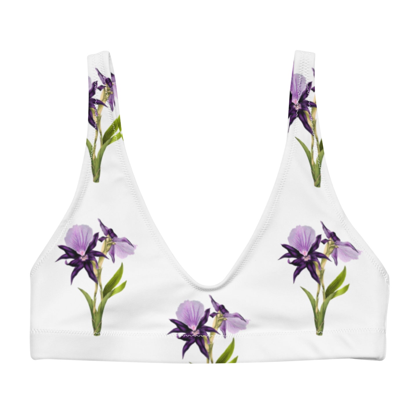 Recyled padded bikini top