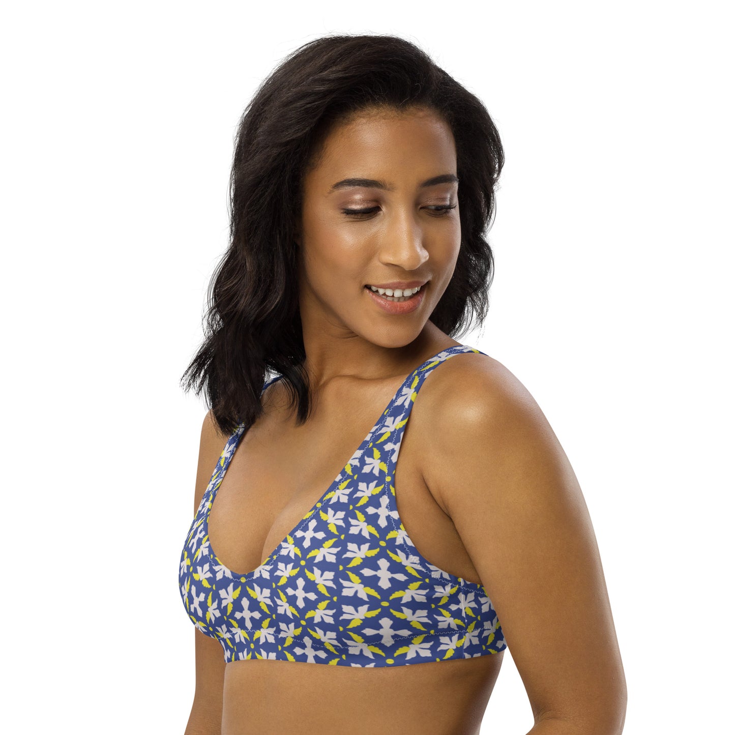 Recyled padded bikini top