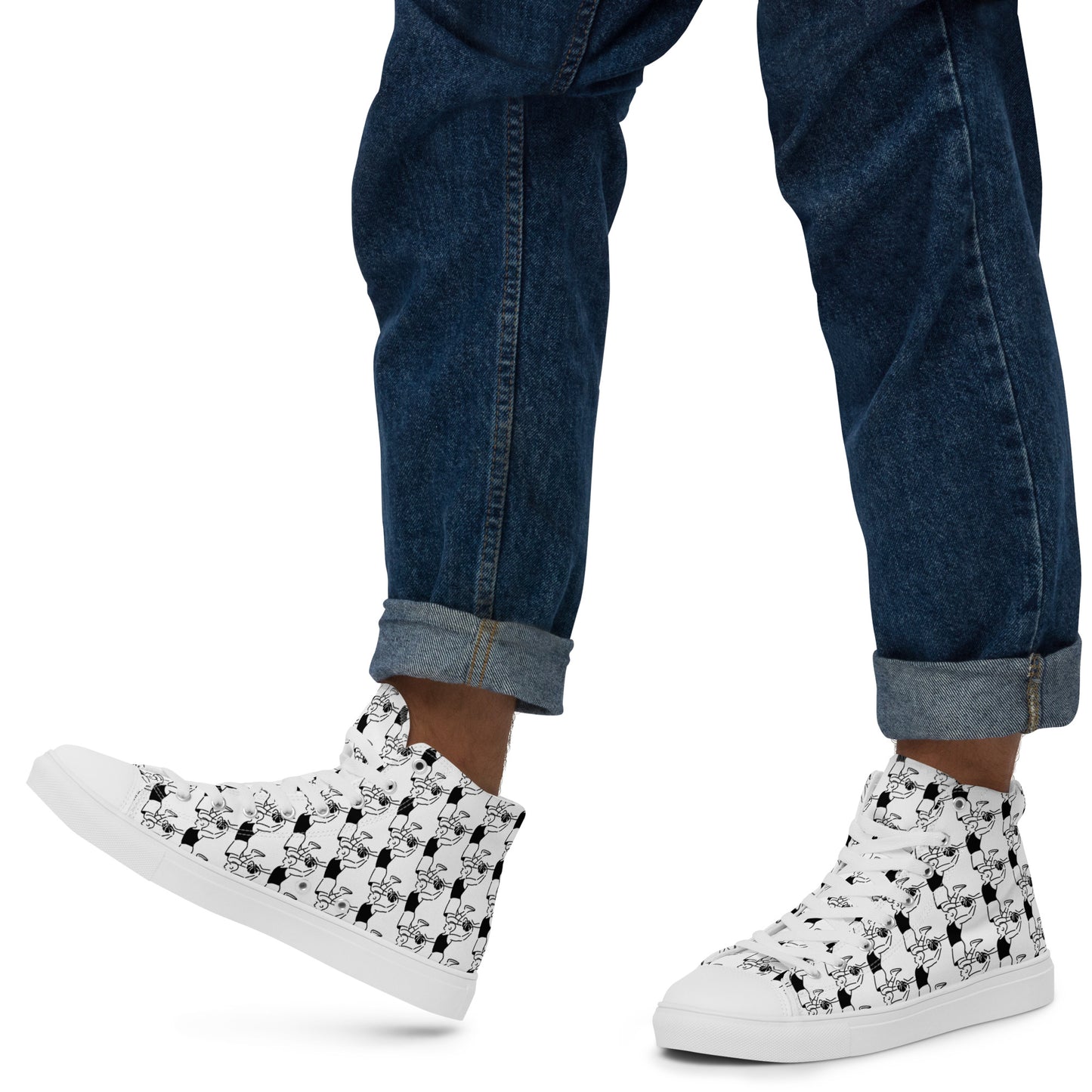 Men’s high top canvas shoes