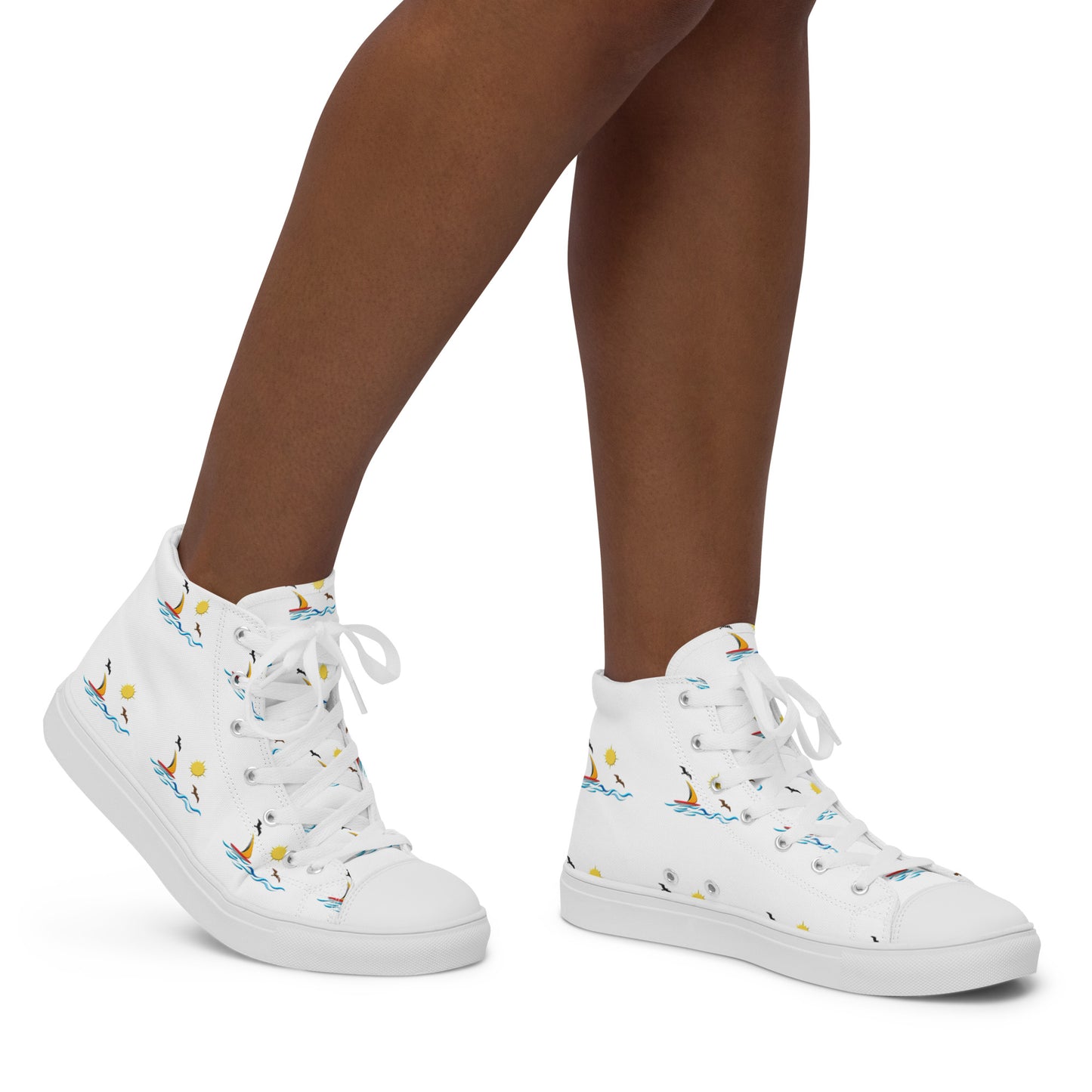 Women’s high top canvas shoes