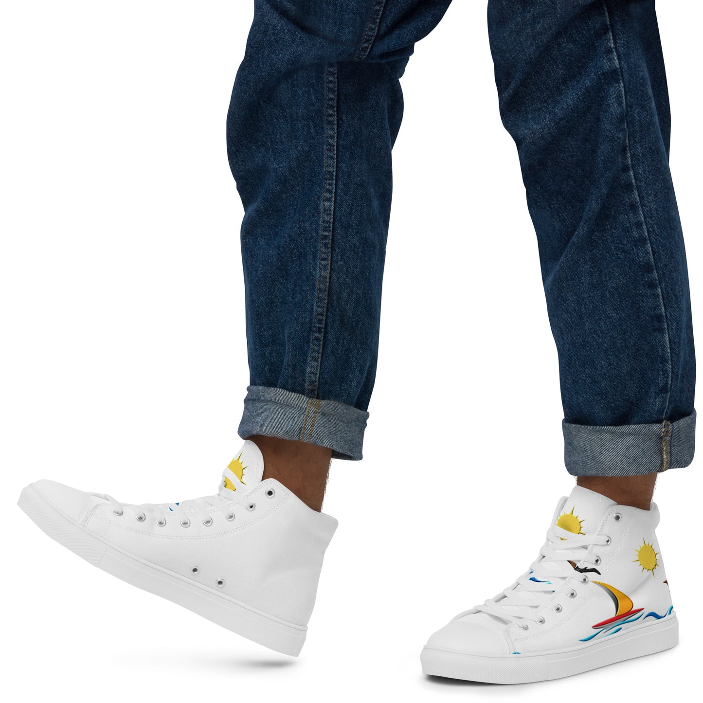 Men’s high top canvas shoes